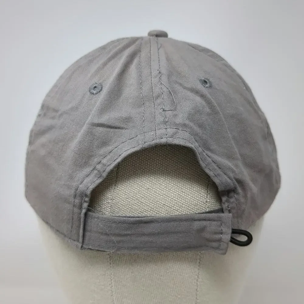 Ocean Blue Apparel St. Thomas Dolphin Gray One Size Baseball Cap Hat Embroidered